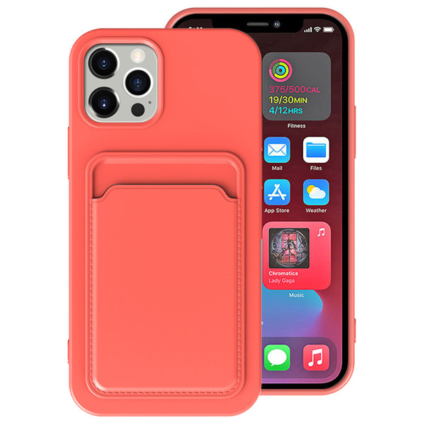 Funda TPU con Ranura para Tarjetas Compatible con iPhone 12, 11, XR - Protección Mate