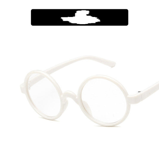 Gafas Infantiles Retro Redondas con Detalles Decorativos Estilo Coreano