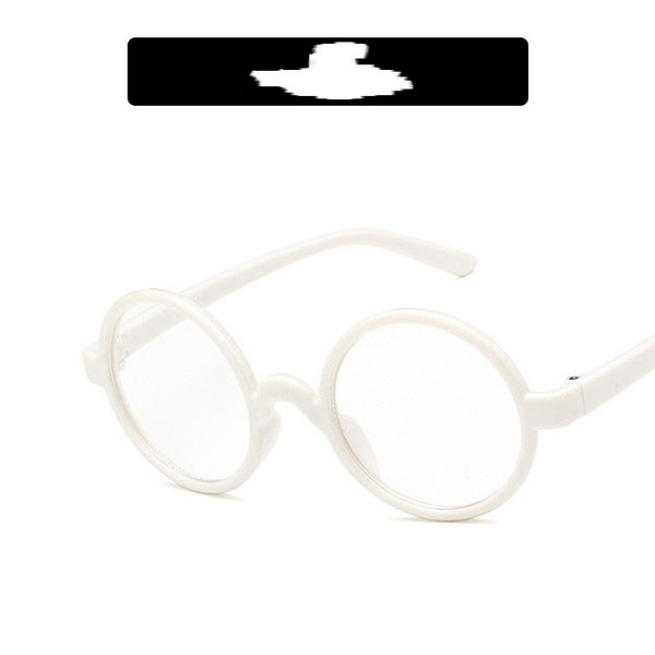 Gafas Infantiles Retro Redondas con Detalles Decorativos Estilo Coreano