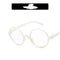 Gafas Infantiles Retro Redondas con Detalles Decorativos Estilo Coreano