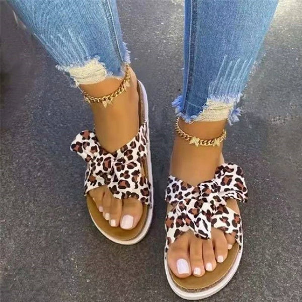 Sandalias de Playa con Moño Gruesas y Cómodas para Mujer