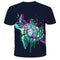Playera Hombre Estampado 3D Tortuga Manga Corta