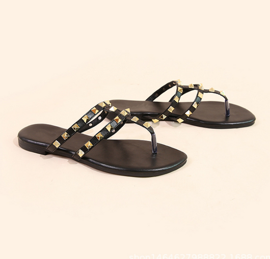 Sandalias y Pantuflas con Suela Suave y Remaches - Image 16
