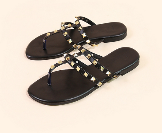 Sandalias y Pantuflas con Suela Suave y Remaches - Image 6