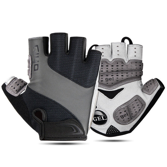 Guantes de Ciclismo Medio Dedo con Gel - Transpirables para Hombre y Mujer