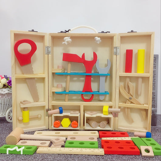 Caja de Herramientas de Madera para Niños - Juego de Construcción y Desarmado - Image 19