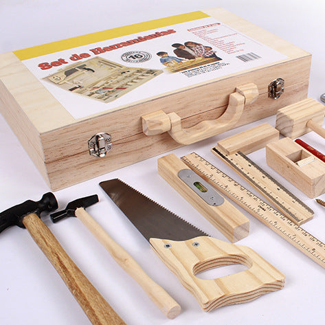 Caja de Herramientas de Madera para Niños - Juego de Construcción y Desarmado - Image 2