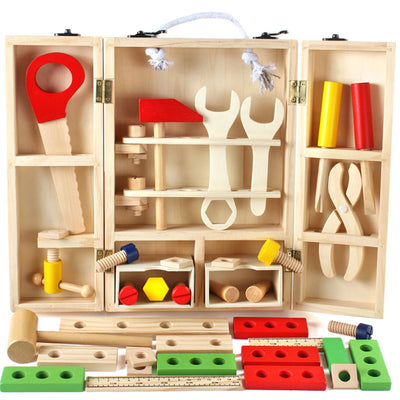 Caja de Herramientas de Madera para Niños - Juego de Construcción y Desarmado - Image 11
