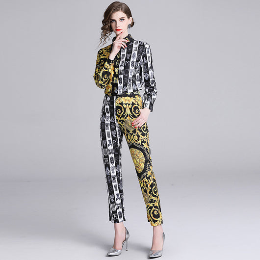 Traje Ejecutivo con Estampado Barak - Camisa Manga Larga y Pantalón - Image 11