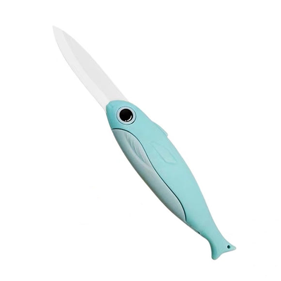 Cuchillo Cerámico Plegable para Frutas y Verduras - Portátil Mini Pelador