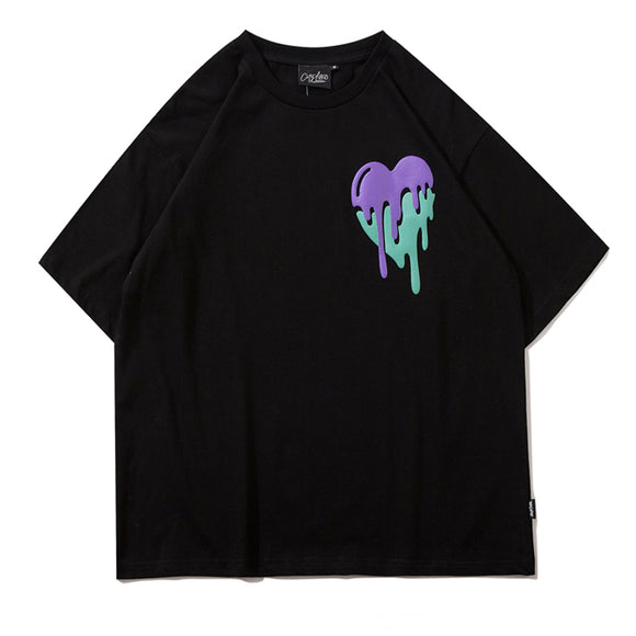 Camiseta de Algodón Estampada Love Letters Unisex