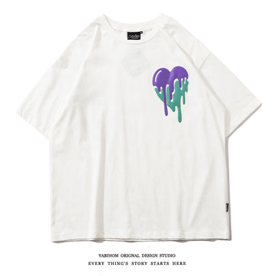 Camiseta de Algodón Estampada Love Letters Unisex - Image 4