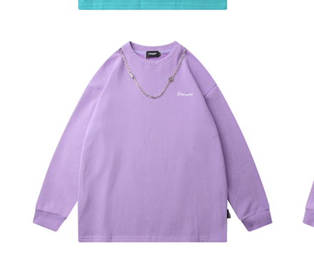 Suéter Cuello Redondo con Diseño de Cadena para Hombre y Mujer - Image 6
