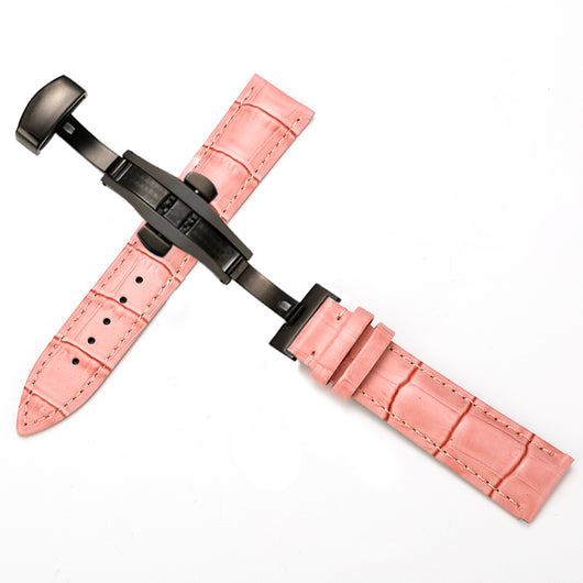 Correa de Reloj Cuero Mariposa Doble Broche Ajustable Unisex - Image 12