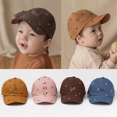 Gorra de Algodón Suave para Bebés y Niños - Ajustable, Estilo Hip-Hop
