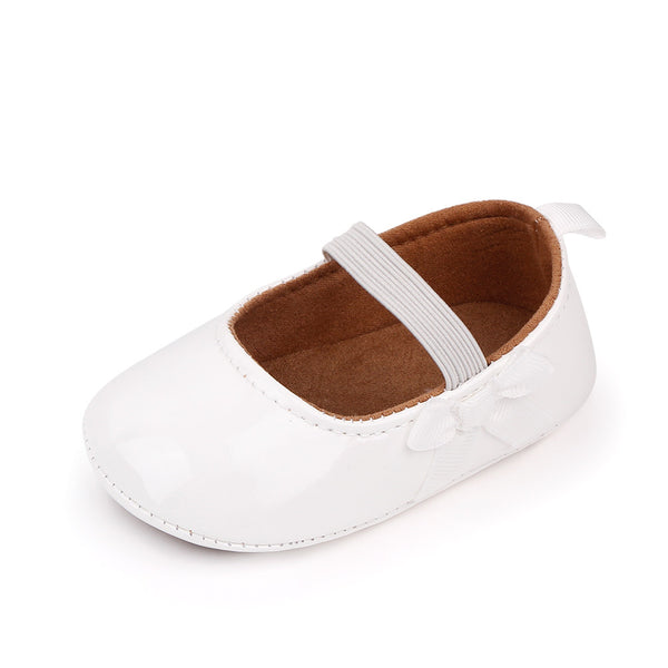 Zapatos de Princesa en Cuero PU para Bebé Niña - Suela Blanda para Primeros Pasos