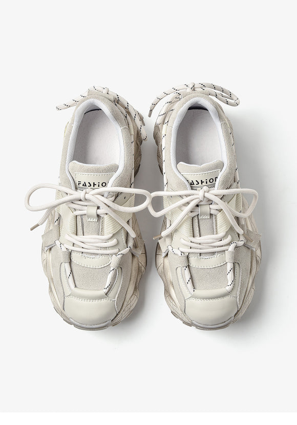 Zapatillas Deportivas Casual para Mujer con Suela Gruesa Estilo Coreano