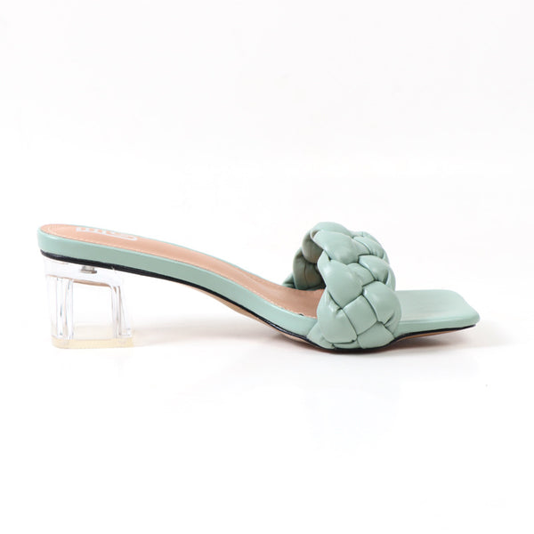 Sandalias Cómodas de Tacón Medio Talla Grande en Colores Sólidos