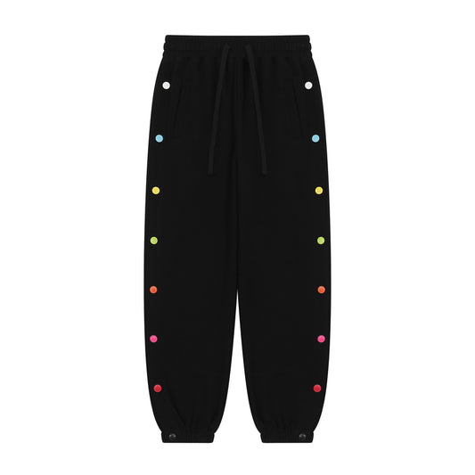 Pantalones Casuales de Algodón con Diseño Multicolor para Hombre y Mujer