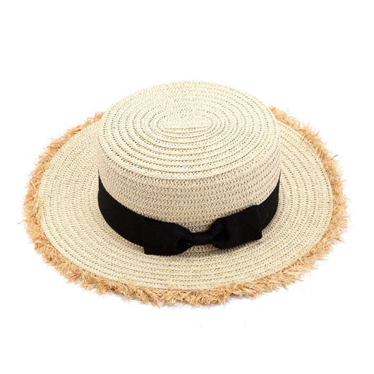 Sombrero de Paja Coreano para Niños - Gorro Solar Playa Niña 2-6 Años - Image 4