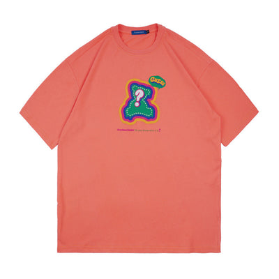 Camiseta Estampada de Algodón para Hombre y Mujer - Talla Plus Oversize - Image 8