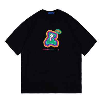 Camiseta Estampada de Algodón para Hombre y Mujer - Talla Plus Oversize - Image 7