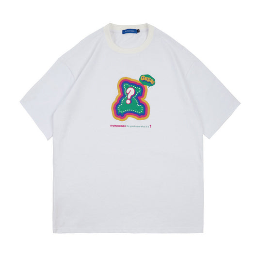 Camiseta Estampada de Algodón para Hombre y Mujer - Talla Plus Oversize - Image 9