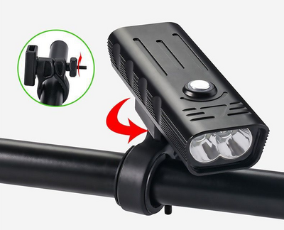 Luz Delantera para Bicicleta LED con Batería Recargable USB - Image 14