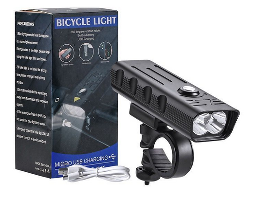 Luz Delantera para Bicicleta LED con Batería Recargable USB - Image 13