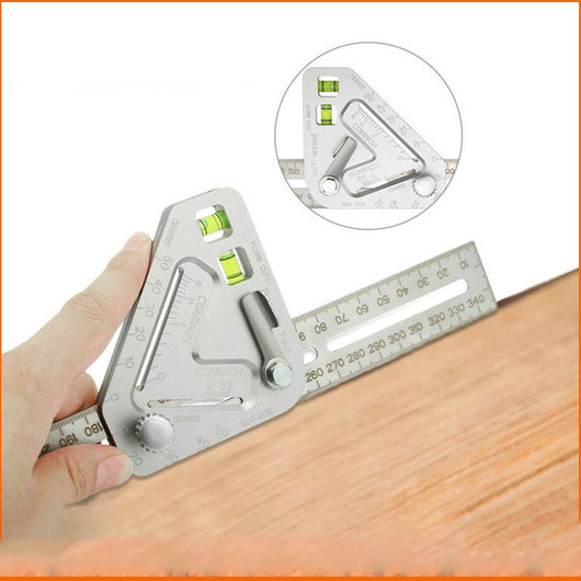Regla Triangular Multifuncional para Carpintería - Herramienta de Medición de Ángulos Profesional - Image 3