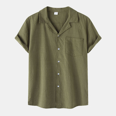 Camisa de Verano en Algodón y Lino para Hombre - Image 6