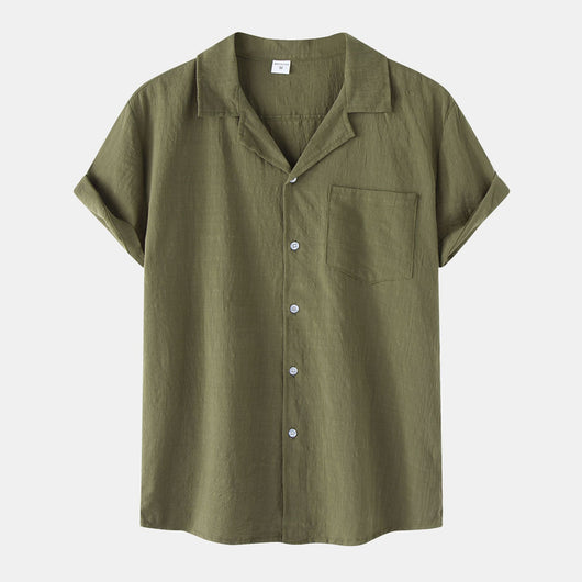 Camisa de Verano en Algodón y Lino para Hombre - Image 6