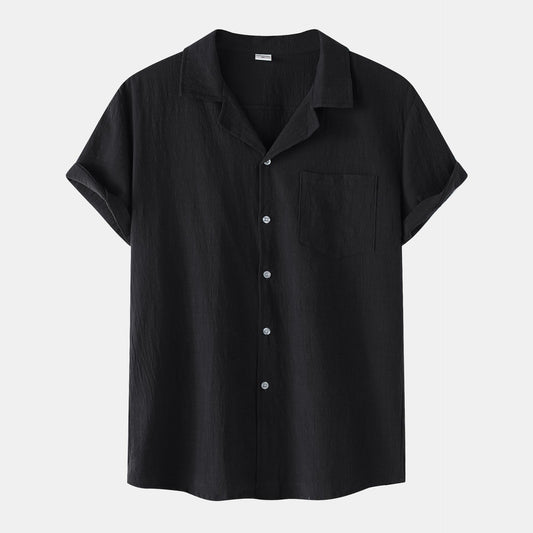 Camisa de Verano en Algodón y Lino para Hombre - Image 2