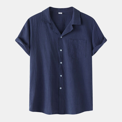 Camisa de Verano en Algodón y Lino para Hombre - Image 3