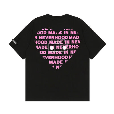 Playera Estampado Love Letters Manga Corta