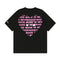 Playera Estampado Love Letters Manga Corta