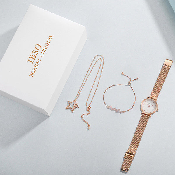 Reloj Digital Pulsera Mujer con Collar Estrella Salvaje