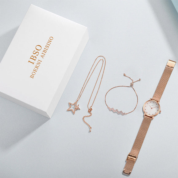 Reloj Digital Pulsera Mujer con Collar Estrella Salvaje