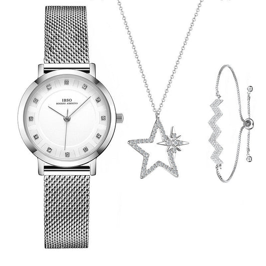 Reloj Digital Pulsera Mujer con Collar Estrella Salvaje