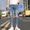 Men's Distressed Slim Fit Jeans - Spring and Summer
