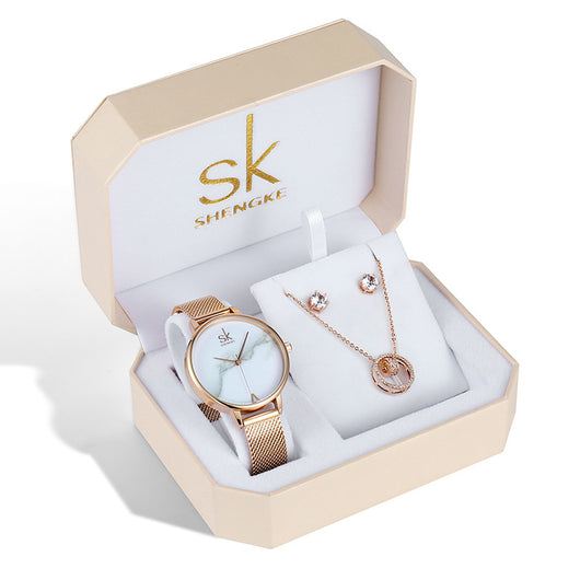 Juego de Tres Relojes Dorado Rosa - Image 16