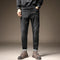 Men's Black Slim Fit Jeans - Autumn and Winter
