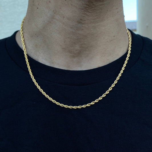 Collar de Cadena Clásica Ancha para Hombre