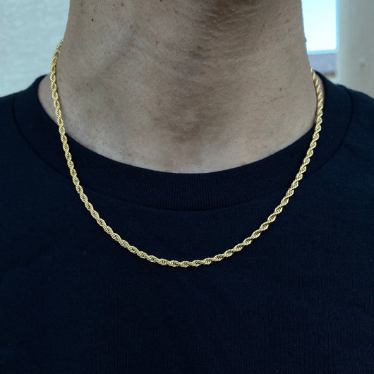 Collar de Cadena Clásica Ancha para Hombre