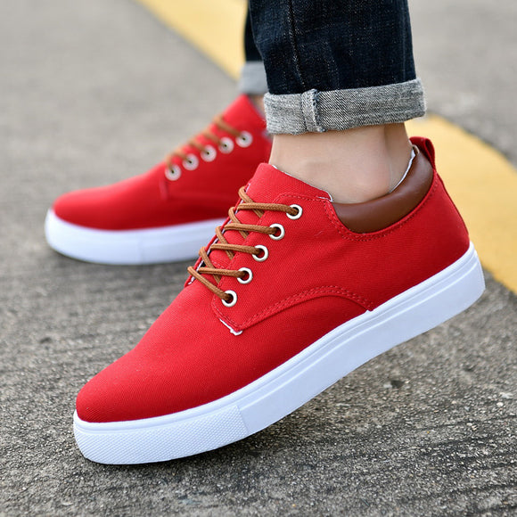 Zapatos Canvas Casuales Transpirables Estilo Coreano para Hombre