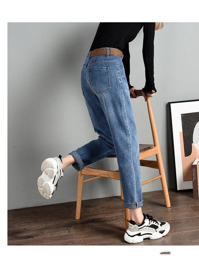 Pantalones Harem Cintura Alta Suelta para Mujer - Image 11