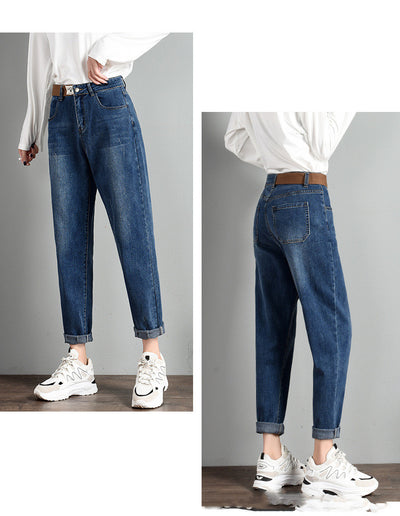 Pantalones Harem Cintura Alta Suelta para Mujer - Image 9