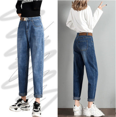 Pantalones Harem Cintura Alta Suelta para Mujer - Image 10