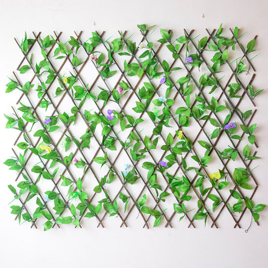 Celosía Extensible de Madera con Follaje Artificial Decorativo - Image 7