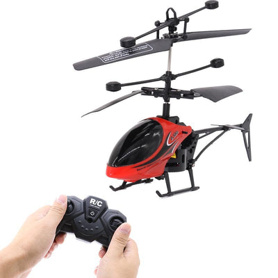 Light blue and black mini remote control helicopter with '2.5HZ' text, dual rotors, and landing skid. - Image 6